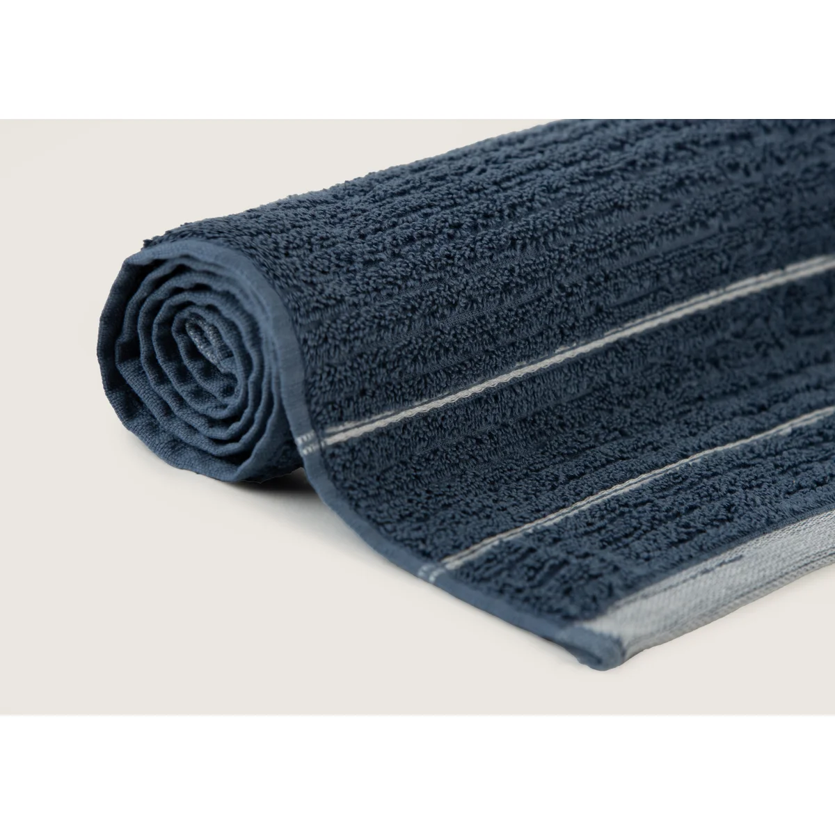 Manamo Bettine Jacquard Face Towel Cotton Indigo 50x85 cm