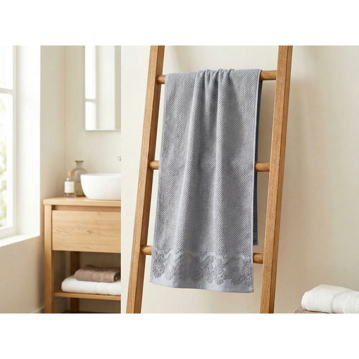 Manamo Versa Bath Towel Cotton Grey  70x140 cm