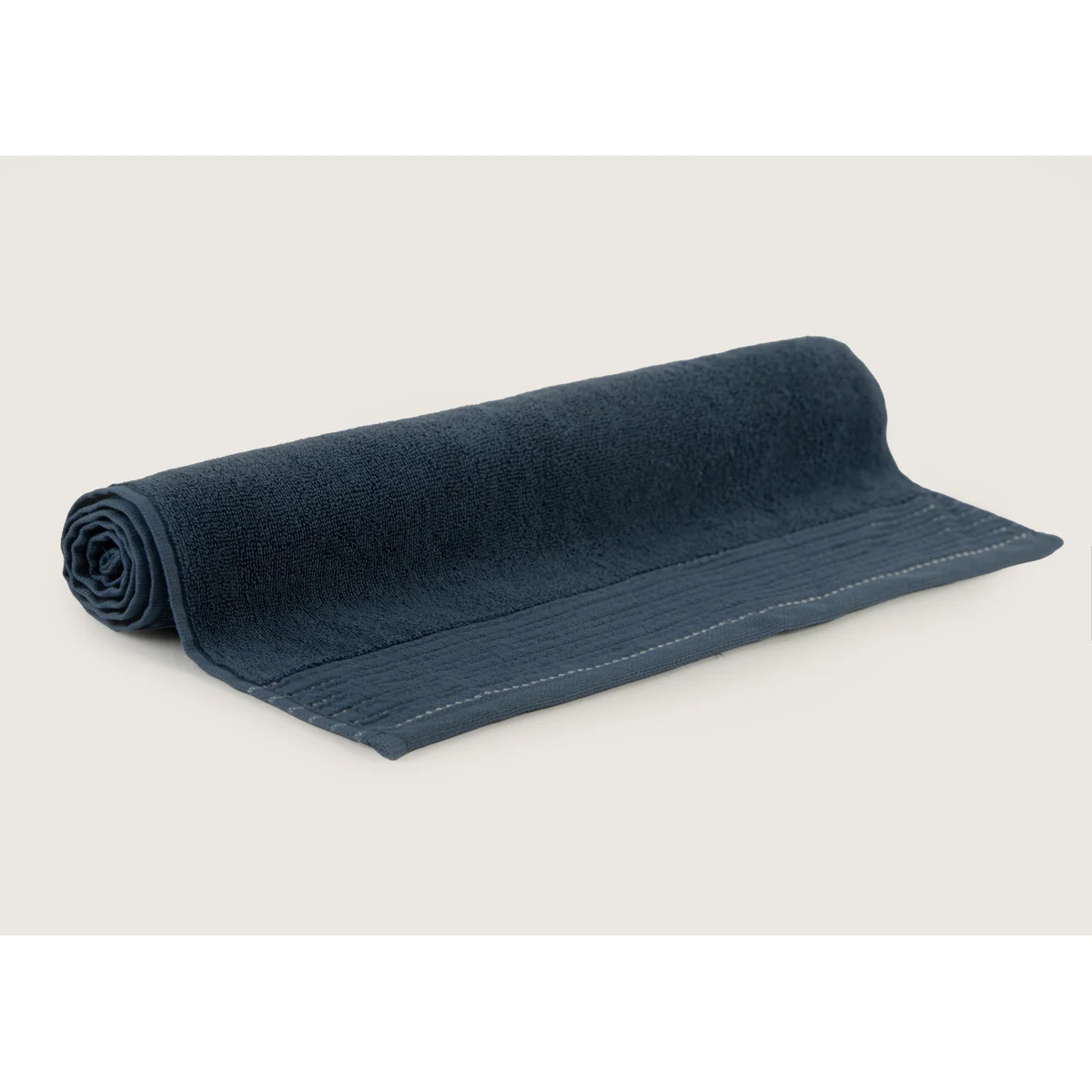 Manamo Clave Jacquard Bath Towel Cotton Indigo 70x140 cm