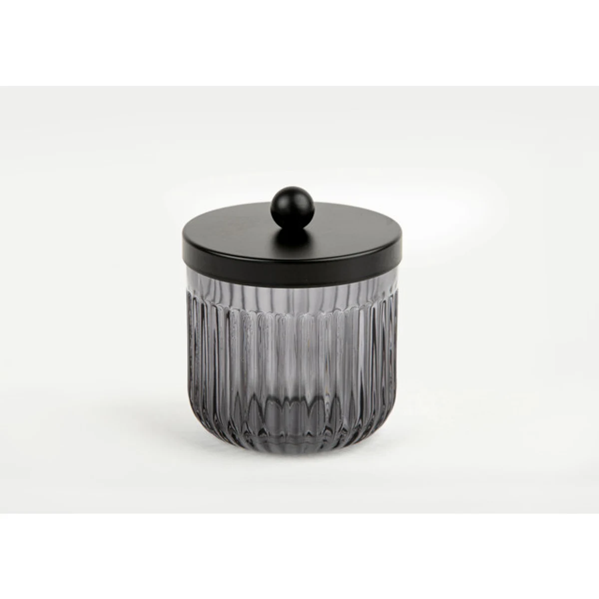 Manamo Diamond Cotton Cover Glass Black  9.5x9.5x11 cm