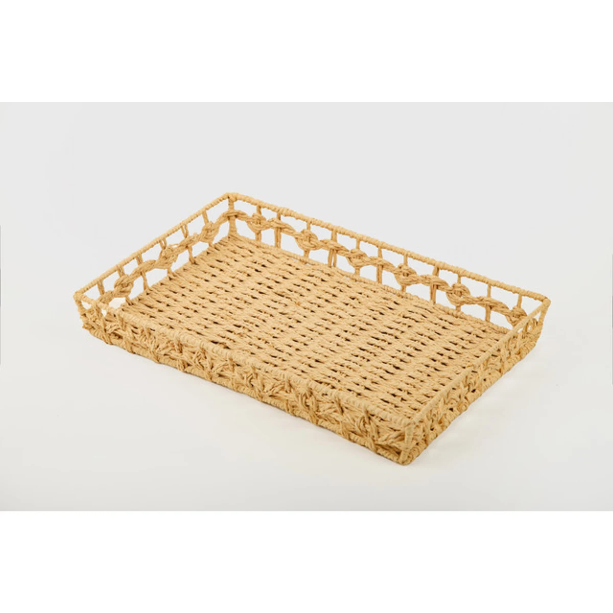 Manamo Lena Tray Wicker Natural Rectangular 46x28x5 cm