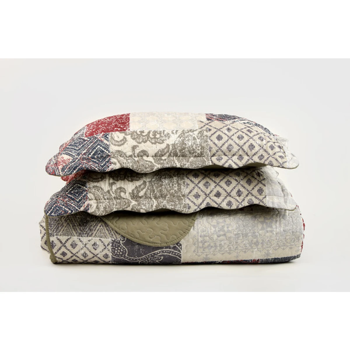 Manamo Paisley Bed Cover  Mink Double 240x250+50x70 cm (2pc)