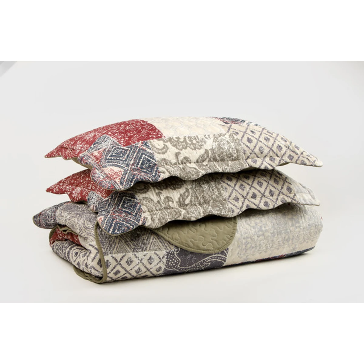 Manamo Paisley Bed Cover  Mink Double 240x250+50x70 cm (2pc)