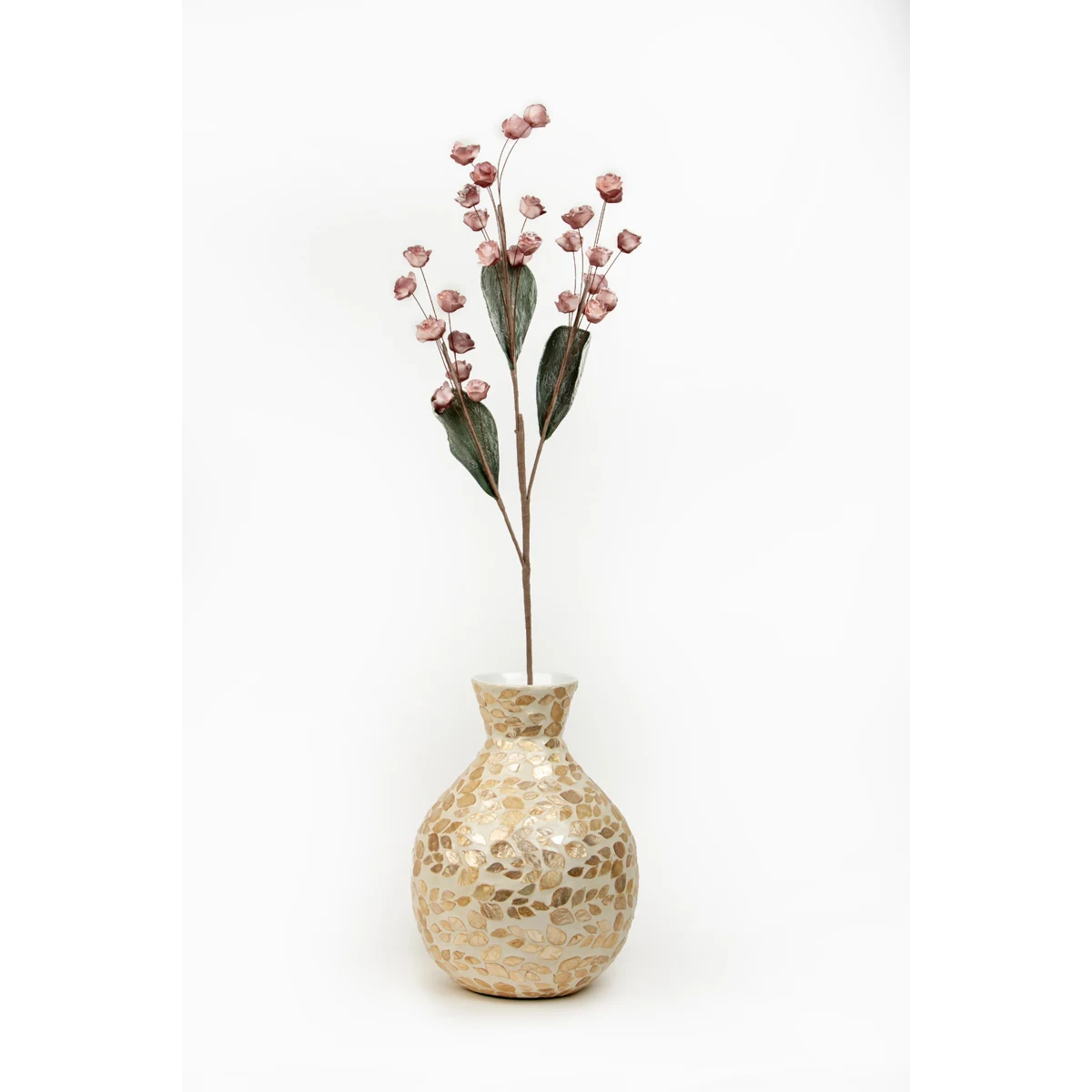 Manamo Tiny Rose Artificial Flower  Damson 97 cm