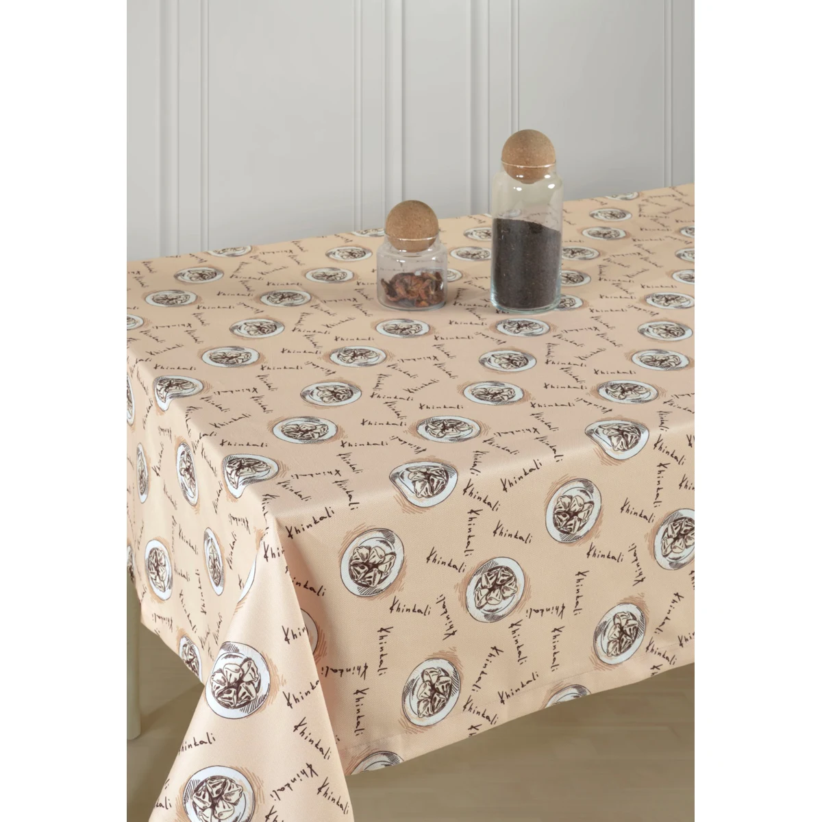 Manamo Khinkali Table Cloth Digital Print Polyester  140x320 cm