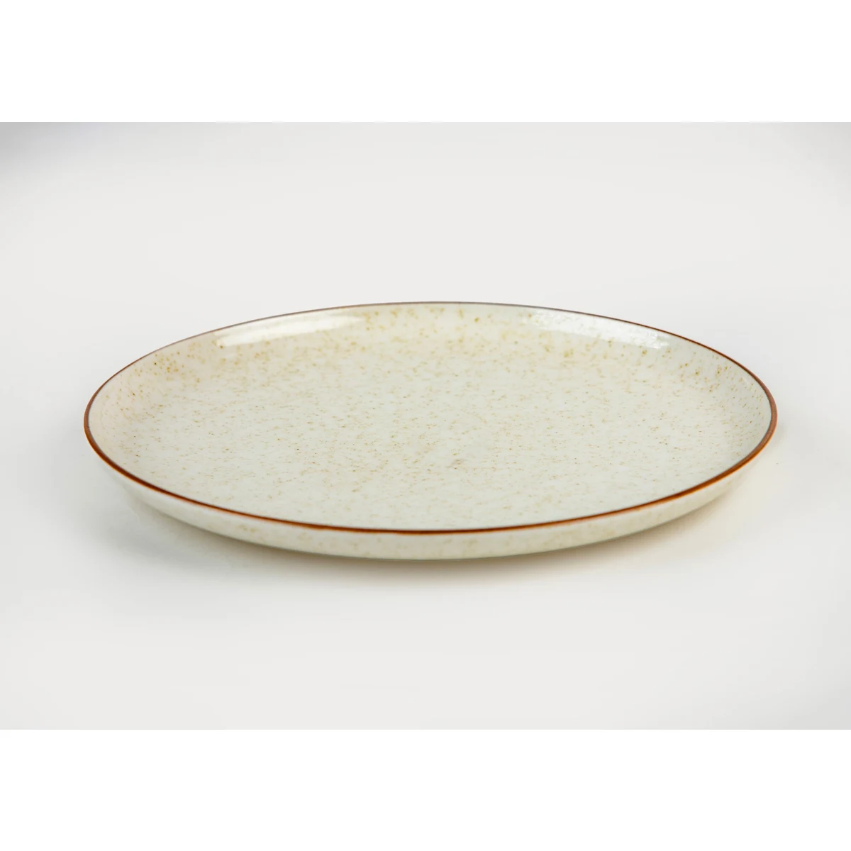 Manamo Elena Cake Plate Porcelain Beige  20 cm