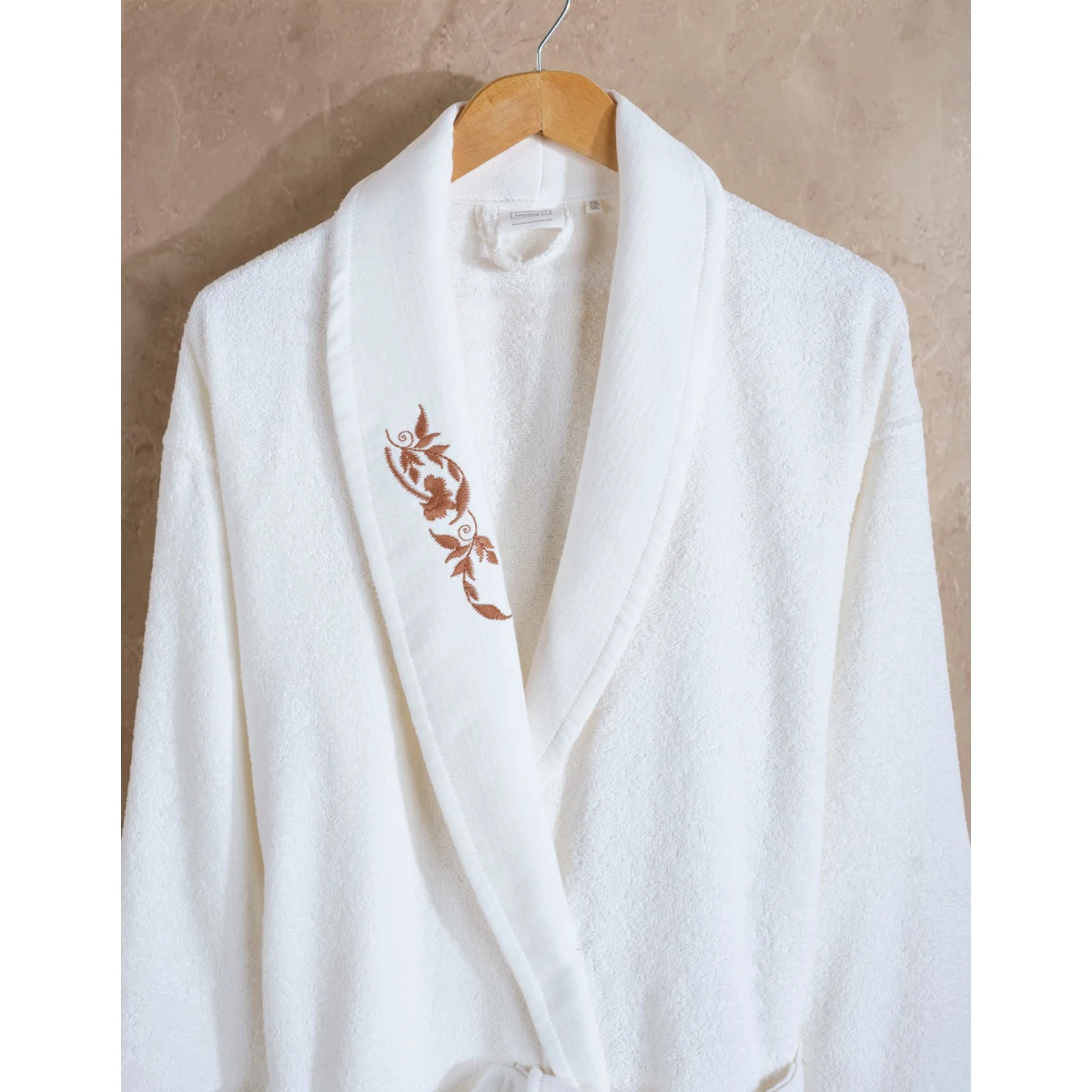 Manamo Elain Bathrobe Cotton Ecru 2XL/3XL