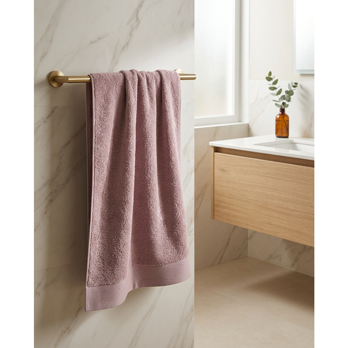 Manamo Pure Bamboo Bath Towel Violet 75x150  