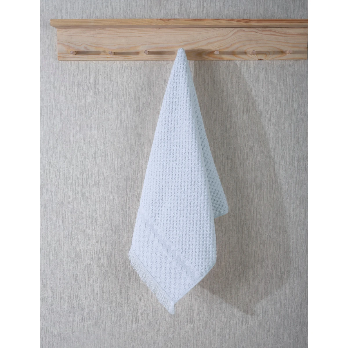 Manamo Kent Face Towel Cotton White Jacquard 50x85 cm