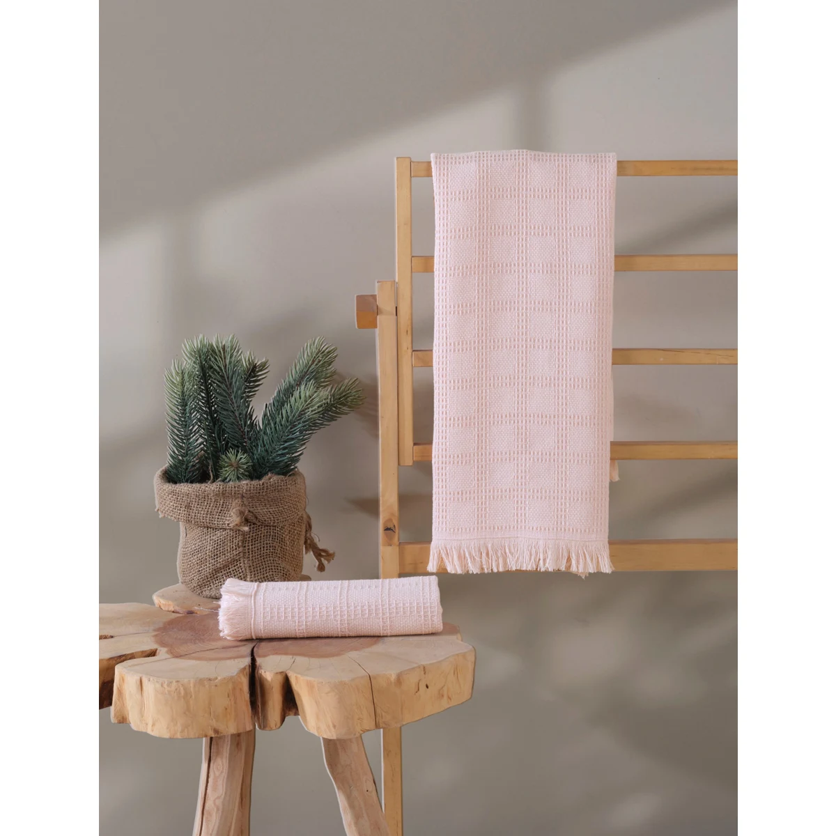 Manamo Roma Kitchen Towel Set Blush 50x70 (2pc)  