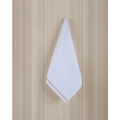 Manamo Bland Face Towel Cotton White Luxury 50x85 cm