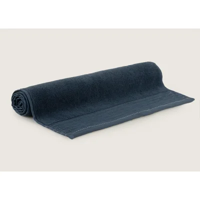 Manamo Clave Jacquard Bath Towel Cotton Indigo 70x140 cm