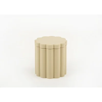Manamo Tria Cotton Cover Polyresin Mink  8.8x8.8x9.6 cm