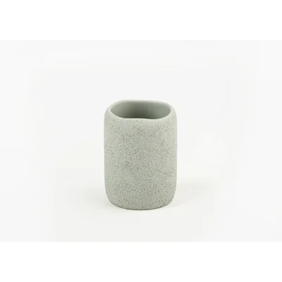 Manamo Elegance Toothpaste Dispenser Polyresin Gray  7.7x7.7x9.7 cm