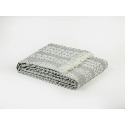 BRENNA COTTON SINGLE MULTI-PURPOSE COVER 170X250 CM GRAY