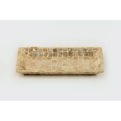Manamo Loren Decorative Tray MDF / Pearl Champagne 25x13x2.5 cm