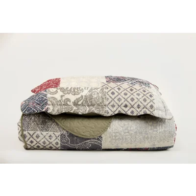Manamo Paisley Bed Cover  Mink Single  180x240+50x70 cm