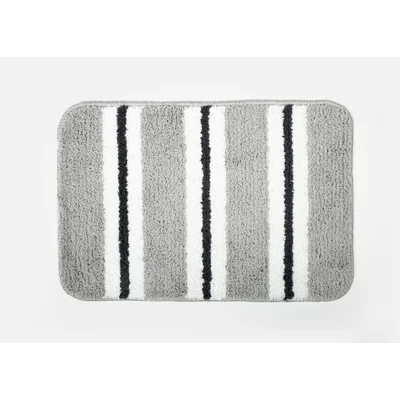 Manamo Hany Anti-slip Bath Mat Microfiber Light Grey 40x60 cm