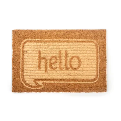 Manamo Hello  Doormat Coir  40x60 cm
