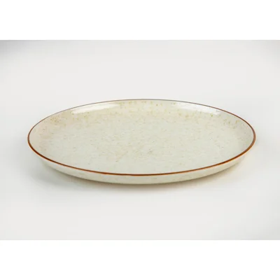 Manamo Elena Cake Plate Porcelain Beige  20 cm