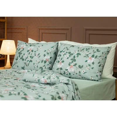 Manamo M&D Sakura Duvet Cover With Pillow Case Cotton  Single 160x220 cm+50X70 cm