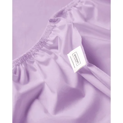 Manamo M&D Fitted Bed Sheet Cotton Violet Single 100x200+30 cm