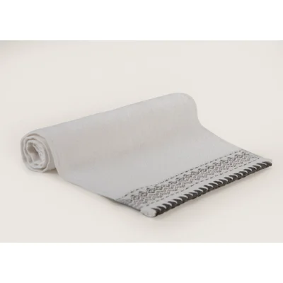 Manamo Blen Jacquard Hand Towel Cotton White 30x50 cm