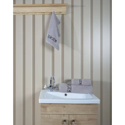 Manamo Elain Hand Towel Cotton Grey 30x50 cm