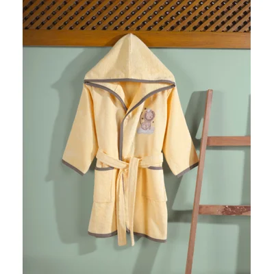 Manamo  Baby Zoo baby Bamboo Bathrobe Yellow 12/24 Month