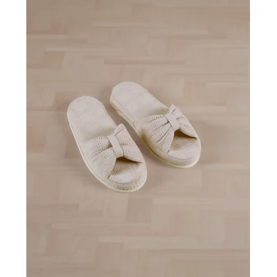 Manamo Roma Slipper Waffle Cotton Linen  37-39